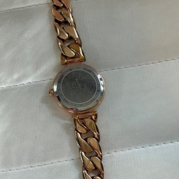 Michael Kors rose gold chain watch with crystal bezel and strap - Picture 4 of 4